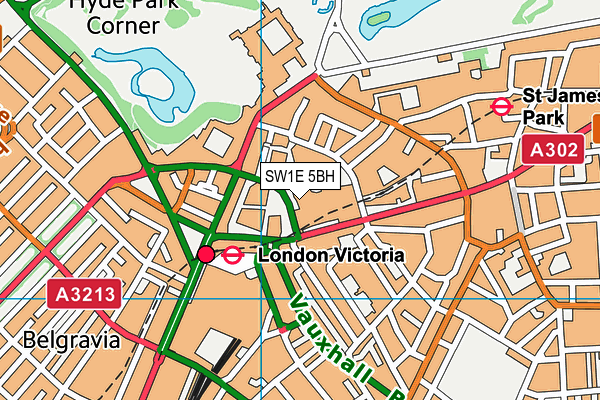 SW1E 5BH map - OS VectorMap District (Ordnance Survey) SW1E 5BH map - OS VectorMap District (Ordnance Survey)