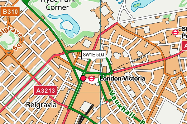SW1E 5DJ map - OS VectorMap District (Ordnance Survey) SW1E 5DJ map - OS VectorMap District (Ordnance Survey)