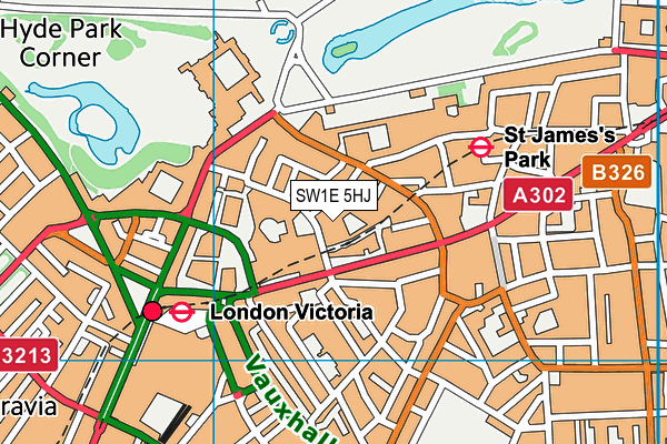 SW1E 5HJ map - OS VectorMap District (Ordnance Survey) SW1E 5HJ map - OS VectorMap District (Ordnance Survey)