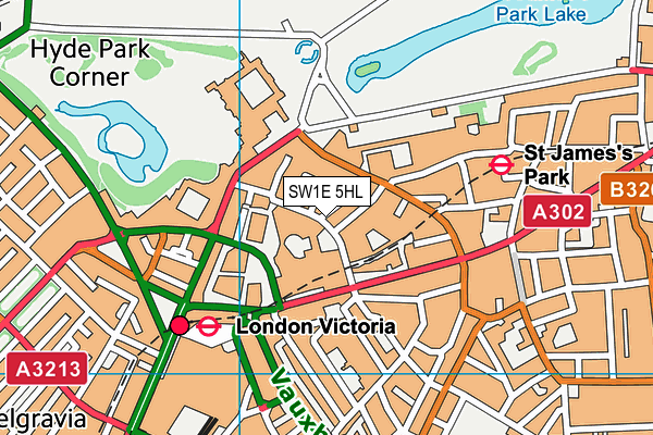 SW1E 5HL map - OS VectorMap District (Ordnance Survey) SW1E 5HL map - OS VectorMap District (Ordnance Survey)