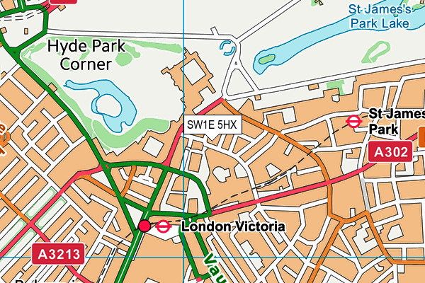 SW1E 5HX map - OS VectorMap District (Ordnance Survey) SW1E 5HX map - OS VectorMap District (Ordnance Survey)