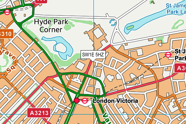 SW1E 5HZ map - OS VectorMap District (Ordnance Survey) SW1E 5HZ map - OS VectorMap District (Ordnance Survey)