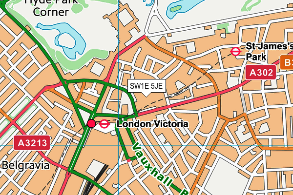 SW1E 5JE map - OS VectorMap District (Ordnance Survey) SW1E 5JE map - OS VectorMap District (Ordnance Survey)