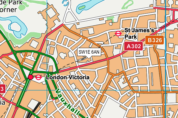 SW1E 6AN map - OS VectorMap District (Ordnance Survey) SW1E 6AN map - OS VectorMap District (Ordnance Survey)