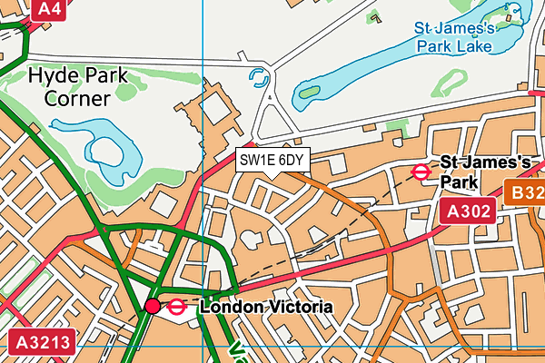 SW1E 6DY map - OS VectorMap District (Ordnance Survey) SW1E 6DY map - OS VectorMap District (Ordnance Survey)
