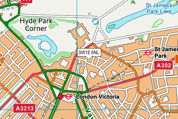 SW1E 6NL map - OS VectorMap District (Ordnance Survey) SW1E 6NL map - OS VectorMap District (Ordnance Survey)