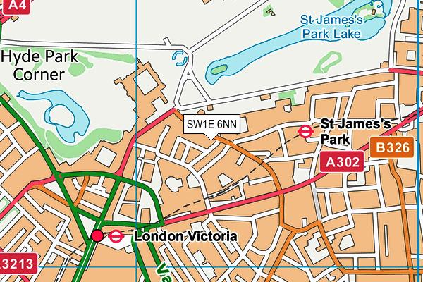 SW1E 6NN map - OS VectorMap District (Ordnance Survey) SW1E 6NN map - OS VectorMap District (Ordnance Survey)