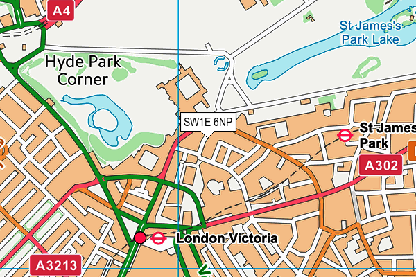 SW1E 6NP map - OS VectorMap District (Ordnance Survey) SW1E 6NP map - OS VectorMap District (Ordnance Survey)