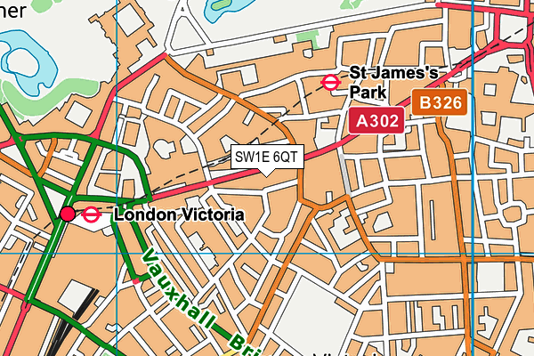 SW1E 6QT map - OS VectorMap District (Ordnance Survey) SW1E 6QT map - OS VectorMap District (Ordnance Survey)