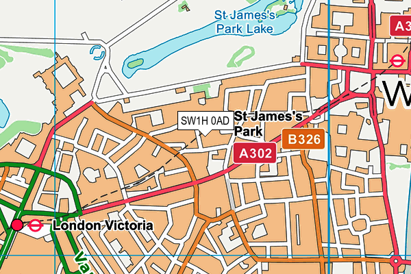 SW1H 0AD map - OS VectorMap District (Ordnance Survey) SW1H 0AD map - OS VectorMap District (Ordnance Survey)