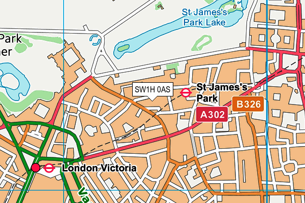 SW1H 0AS map - OS VectorMap District (Ordnance Survey) SW1H 0AS map - OS VectorMap District (Ordnance Survey)