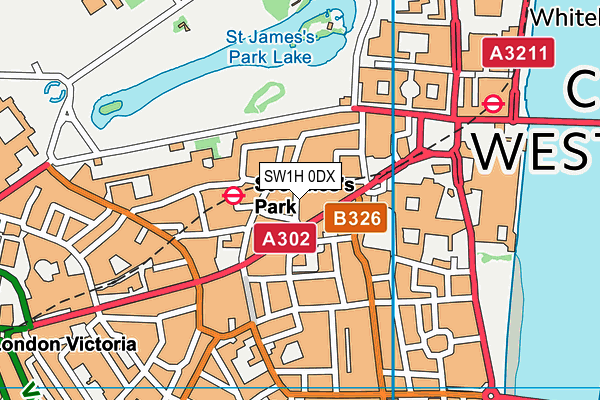 SW1H 0DX map - OS VectorMap District (Ordnance Survey) SW1H 0DX map - OS VectorMap District (Ordnance Survey)