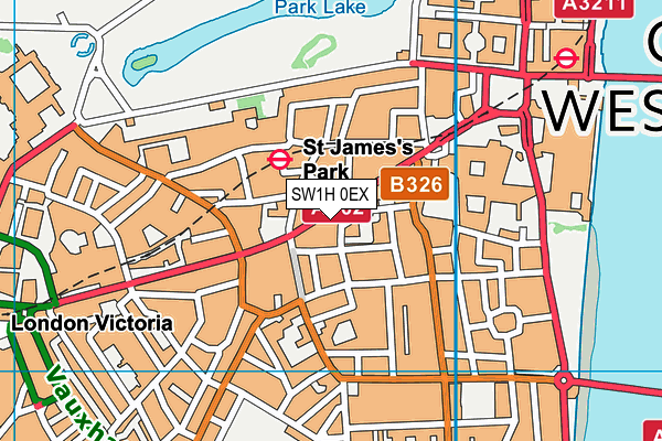 SW1H 0EX map - OS VectorMap District (Ordnance Survey) SW1H 0EX map - OS VectorMap District (Ordnance Survey)