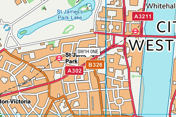 SW1H 0NE map - OS VectorMap District (Ordnance Survey) SW1H 0NE map - OS VectorMap District (Ordnance Survey)