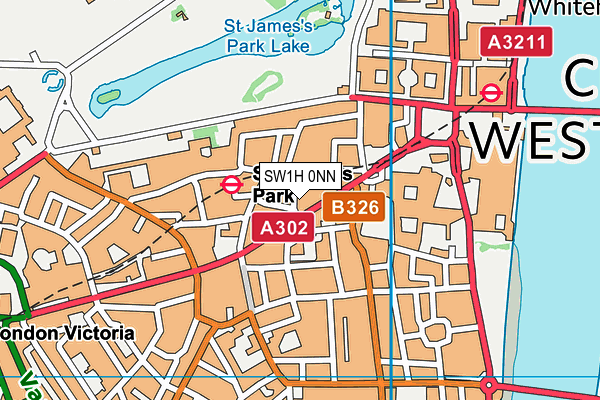 SW1H 0NN map - OS VectorMap District (Ordnance Survey) SW1H 0NN map - OS VectorMap District (Ordnance Survey)