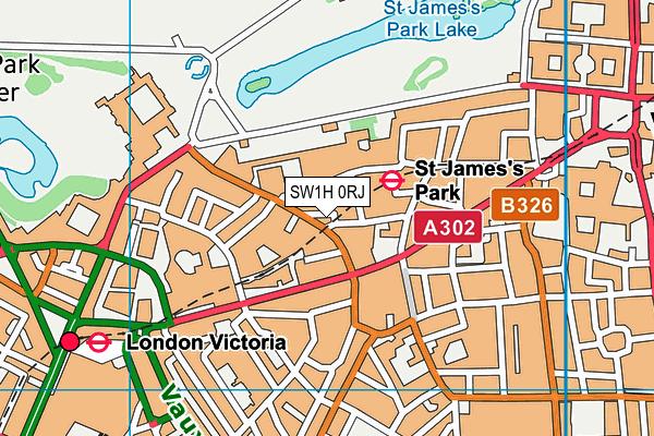 SW1H 0RJ map - OS VectorMap District (Ordnance Survey) SW1H 0RJ map - OS VectorMap District (Ordnance Survey)
