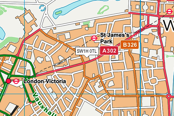 SW1H 0TL map - OS VectorMap District (Ordnance Survey) SW1H 0TL map - OS VectorMap District (Ordnance Survey)