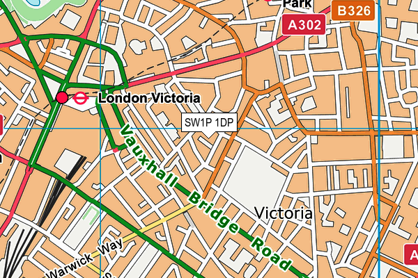 SW1P 1DP map - OS VectorMap District (Ordnance Survey) SW1P 1DP map - OS VectorMap District (Ordnance Survey)