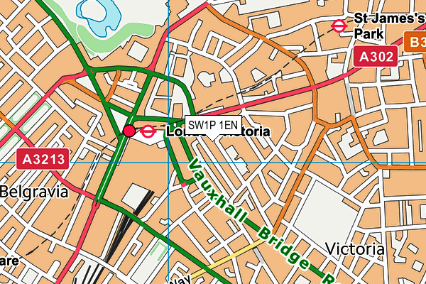 SW1P 1EN map - OS VectorMap District (Ordnance Survey) SW1P 1EN map - OS VectorMap District (Ordnance Survey)