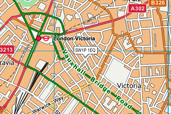 SW1P 1EQ map - OS VectorMap District (Ordnance Survey)