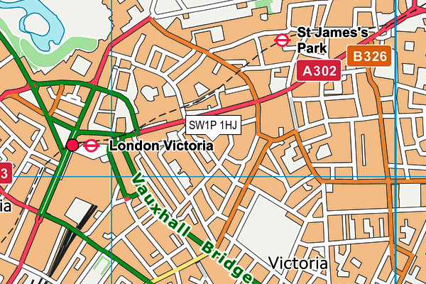 SW1P 1HJ map - OS VectorMap District (Ordnance Survey) SW1P 1HJ map - OS VectorMap District (Ordnance Survey)