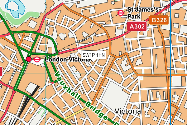 SW1P 1HN map - OS VectorMap District (Ordnance Survey) SW1P 1HN map - OS VectorMap District (Ordnance Survey)