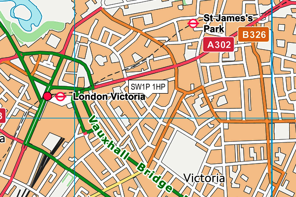 SW1P 1HP map - OS VectorMap District (Ordnance Survey) SW1P 1HP map - OS VectorMap District (Ordnance Survey)