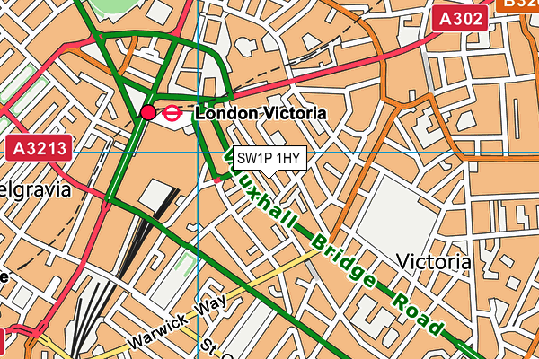 SW1P 1HY map - OS VectorMap District (Ordnance Survey) SW1P 1HY map - OS VectorMap District (Ordnance Survey)
