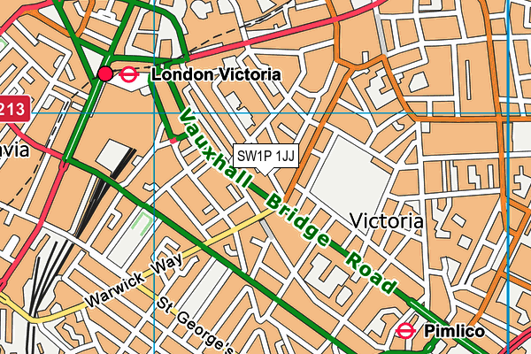 SW1P 1JJ map - OS VectorMap District (Ordnance Survey) SW1P 1JJ map - OS VectorMap District (Ordnance Survey)