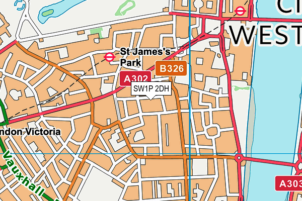 SW1P 2DH map - OS VectorMap District (Ordnance Survey) SW1P 2DH map - OS VectorMap District (Ordnance Survey)