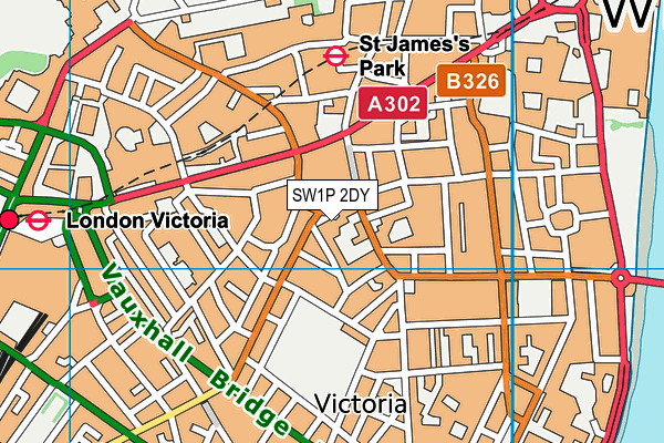 SW1P 2DY map - OS VectorMap District (Ordnance Survey) SW1P 2DY map - OS VectorMap District (Ordnance Survey)