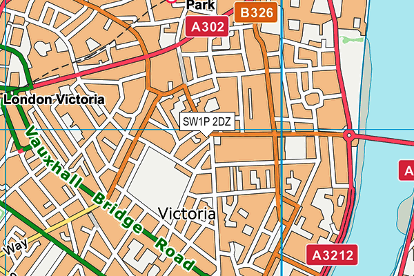 SW1P 2DZ map - OS VectorMap District (Ordnance Survey) SW1P 2DZ map - OS VectorMap District (Ordnance Survey)