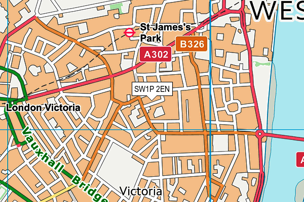 SW1P 2EN map - OS VectorMap District (Ordnance Survey) SW1P 2EN map - OS VectorMap District (Ordnance Survey)