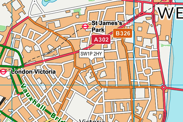 SW1P 2HY map - OS VectorMap District (Ordnance Survey) SW1P 2HY map - OS VectorMap District (Ordnance Survey)