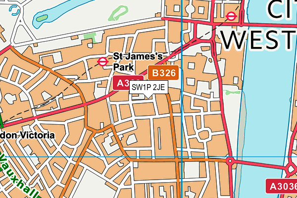 SW1P 2JE map - OS VectorMap District (Ordnance Survey) SW1P 2JE map - OS VectorMap District (Ordnance Survey)