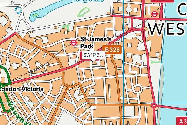 SW1P 2JJ map - OS VectorMap District (Ordnance Survey) SW1P 2JJ map - OS VectorMap District (Ordnance Survey)