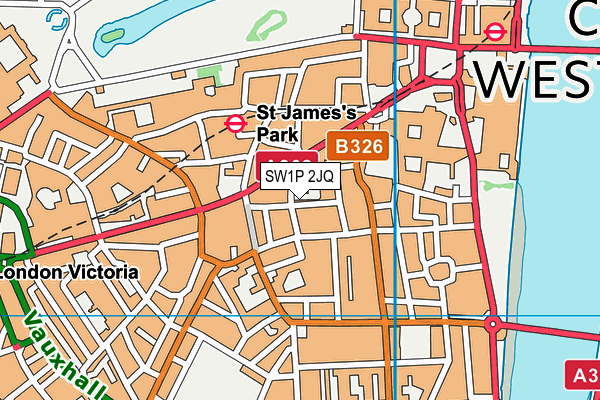 SW1P 2JQ map - OS VectorMap District (Ordnance Survey) SW1P 2JQ map - OS VectorMap District (Ordnance Survey)