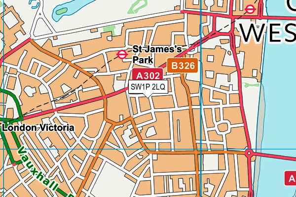 SW1P 2LQ map - OS VectorMap District (Ordnance Survey) SW1P 2LQ map - OS VectorMap District (Ordnance Survey)