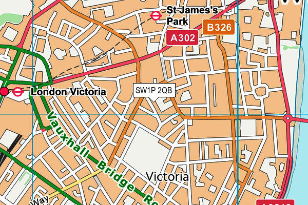 SW1P 2QB map - OS VectorMap District (Ordnance Survey) SW1P 2QB map - OS VectorMap District (Ordnance Survey)