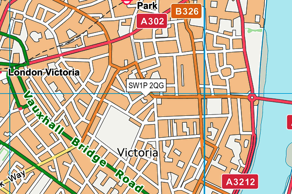 SW1P 2QG map - OS VectorMap District (Ordnance Survey) SW1P 2QG map - OS VectorMap District (Ordnance Survey)