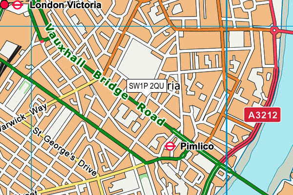 SW1P 2QU map - OS VectorMap District (Ordnance Survey) SW1P 2QU map - OS VectorMap District (Ordnance Survey)