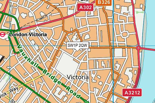 SW1P 2QW map - OS VectorMap District (Ordnance Survey) SW1P 2QW map - OS VectorMap District (Ordnance Survey)