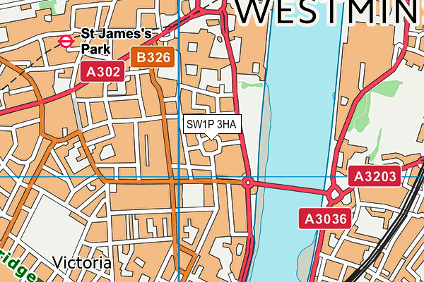 SW1P 3HA map - OS VectorMap District (Ordnance Survey) SW1P 3HA map - OS VectorMap District (Ordnance Survey)