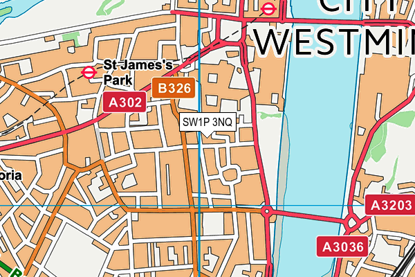 SW1P 3NQ map - OS VectorMap District (Ordnance Survey) SW1P 3NQ map - OS VectorMap District (Ordnance Survey)