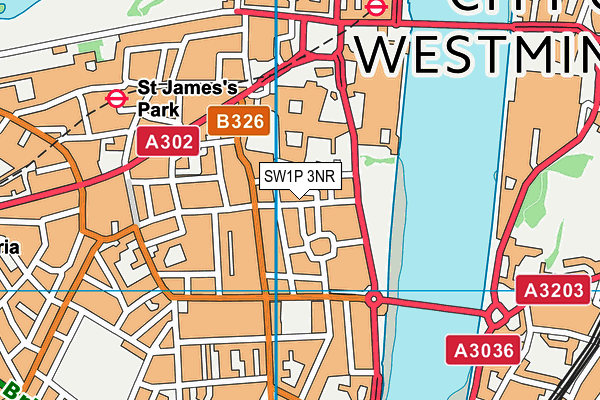 SW1P 3NR map - OS VectorMap District (Ordnance Survey) SW1P 3NR map - OS VectorMap District (Ordnance Survey)