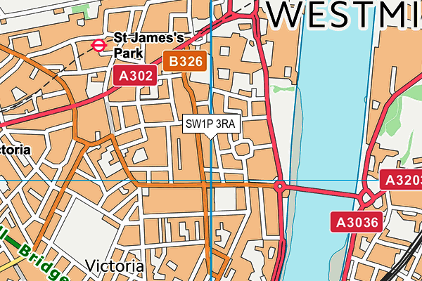 SW1P 3RA map - OS VectorMap District (Ordnance Survey) SW1P 3RA map - OS VectorMap District (Ordnance Survey)