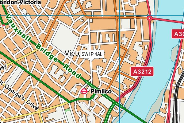 SW1P 4AL map - OS VectorMap District (Ordnance Survey) SW1P 4AL map - OS VectorMap District (Ordnance Survey)