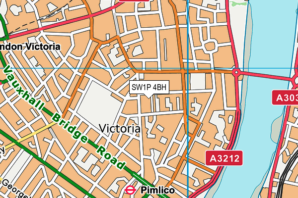 SW1P 4BH map - OS VectorMap District (Ordnance Survey) SW1P 4BH map - OS VectorMap District (Ordnance Survey)