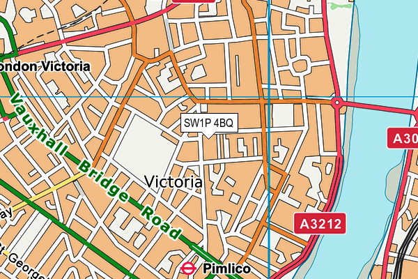 SW1P 4BQ map - OS VectorMap District (Ordnance Survey) SW1P 4BQ map - OS VectorMap District (Ordnance Survey)