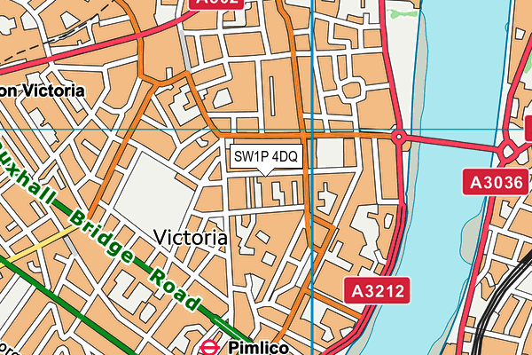 SW1P 4DQ map - OS VectorMap District (Ordnance Survey) SW1P 4DQ map - OS VectorMap District (Ordnance Survey)